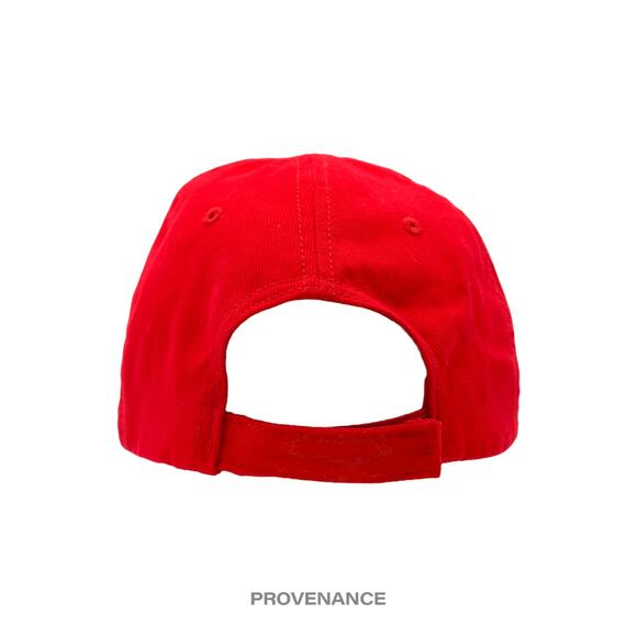 🔴 Balenciaga BB Logo Mode Embroidered Cap Hat - Red - Picture 6 of 11